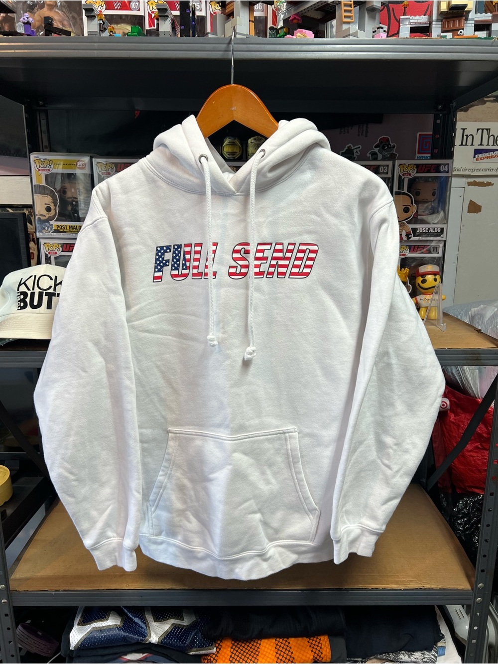 Full Send Nelk Boys USA American Flag Logo Hoodie